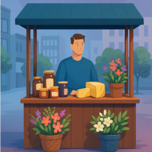 Verkaufsstand (keine frisch zubereiteten Speisen)